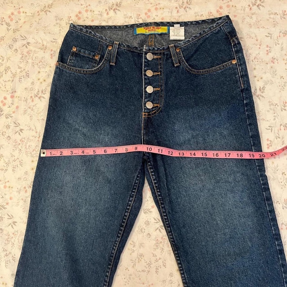 90s Paris Blues Denim Jean Capri Button Fly 100% Cotton Made in USA - Picture 8 of 8